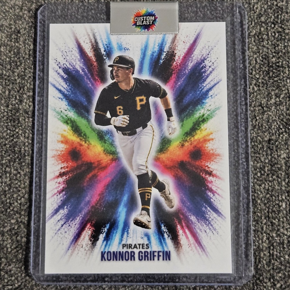 Konnor Griffin CUSTOM Fan Art Made Baseball Card Pittsburgh Pirates
